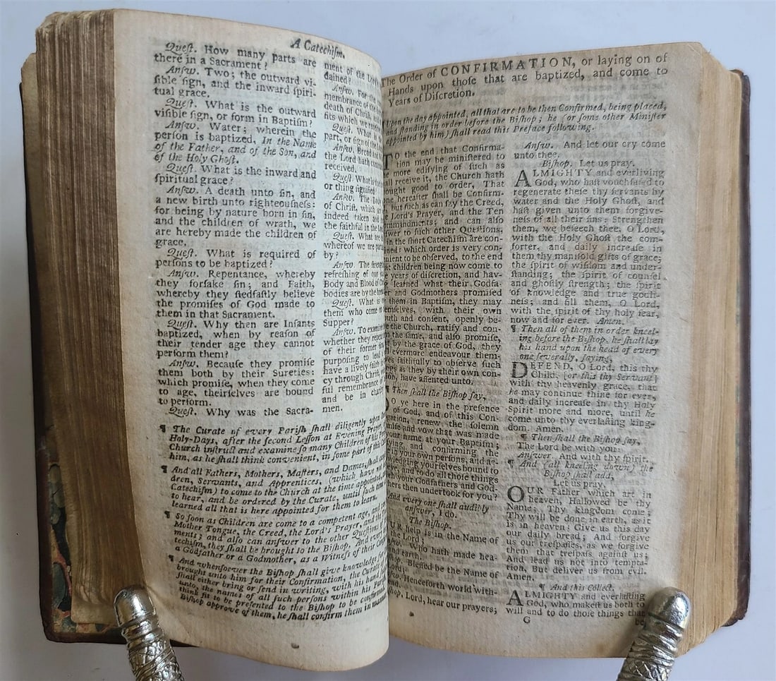 1791 BOOK OF COMMON PRAYER & PSALTER ENGLISH ANTIQUE Cambridge - 5
