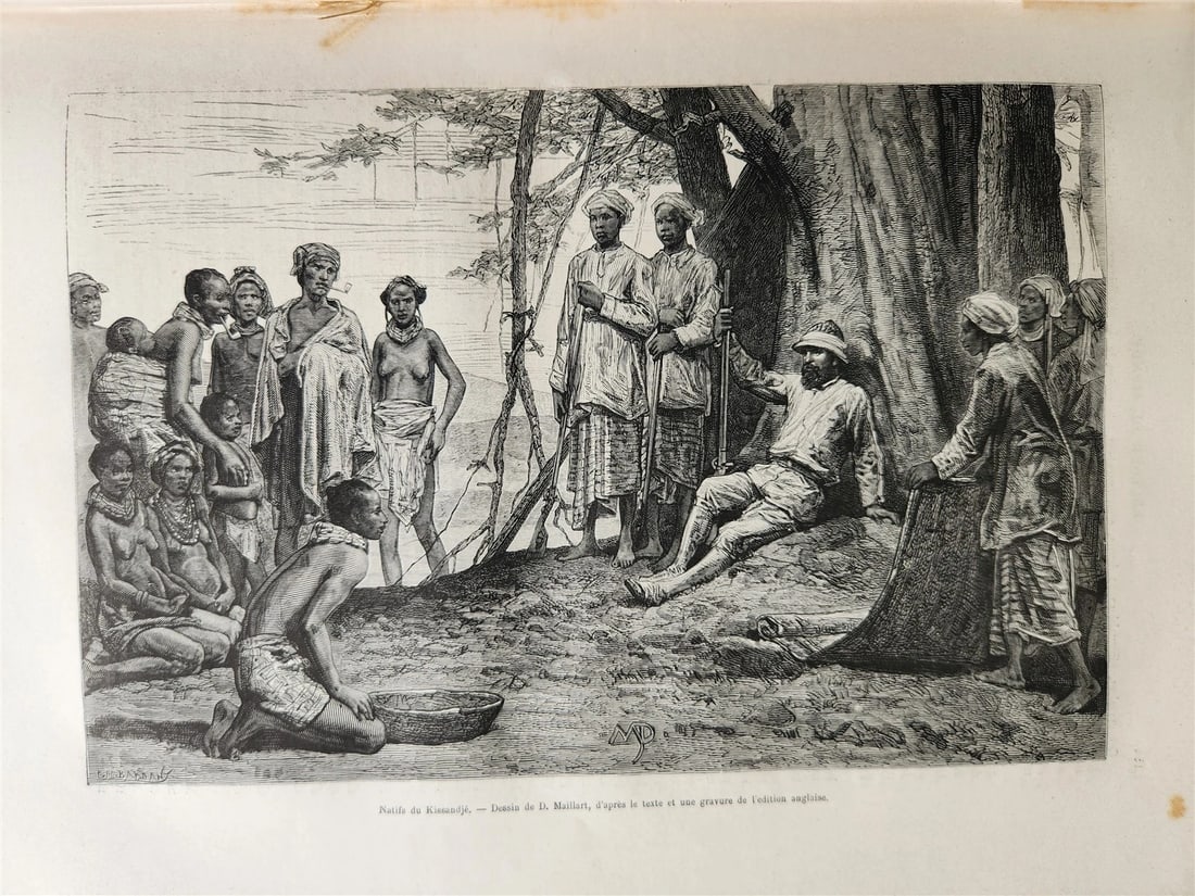 1877 HISTORY VOYAGES ILLUSTRATED antique COLOMBIA AFRICA MONGOLIA VIETNAM - 12