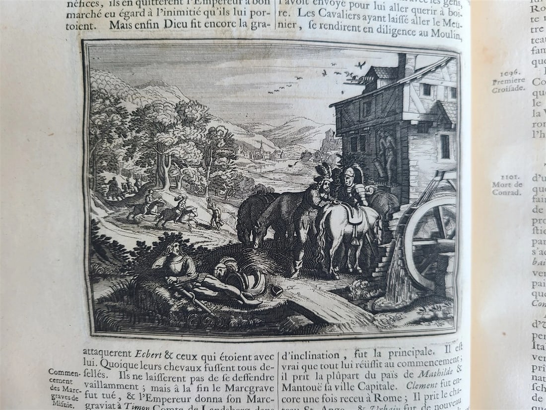 1703 WORLD'S HISTORY KING FRIEDRICH WILHELM I COAT OF ARMS antique ILLUSTRATED - 11