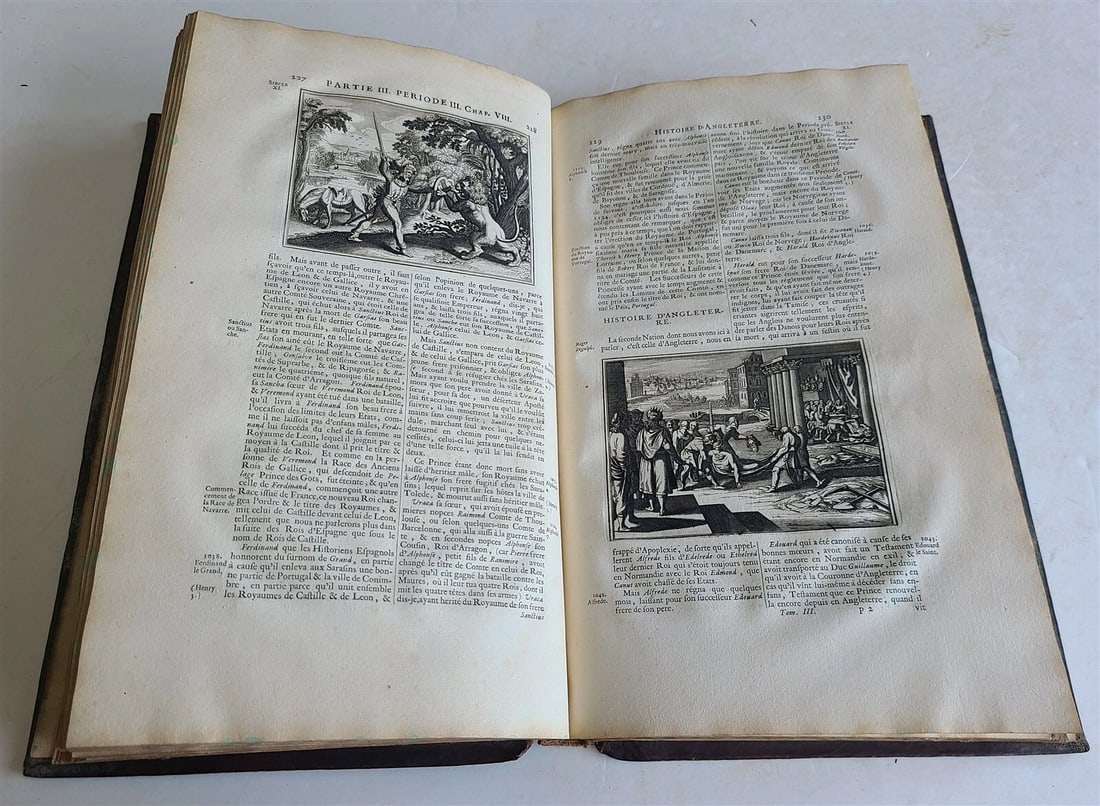 1703 WORLD'S HISTORY KING FRIEDRICH WILHELM I COAT OF ARMS antique ILLUSTRATED - 12