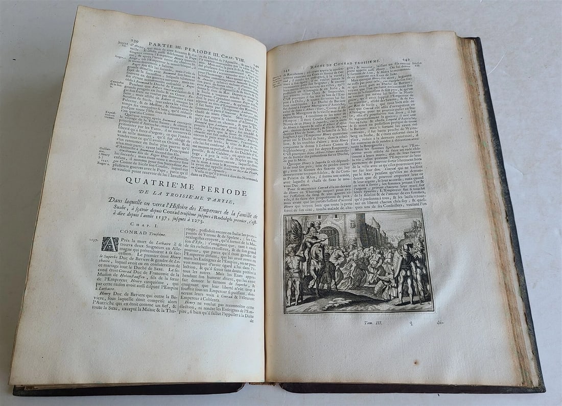 1703 WORLD'S HISTORY KING FRIEDRICH WILHELM I COAT OF ARMS antique ILLUSTRATED - 13