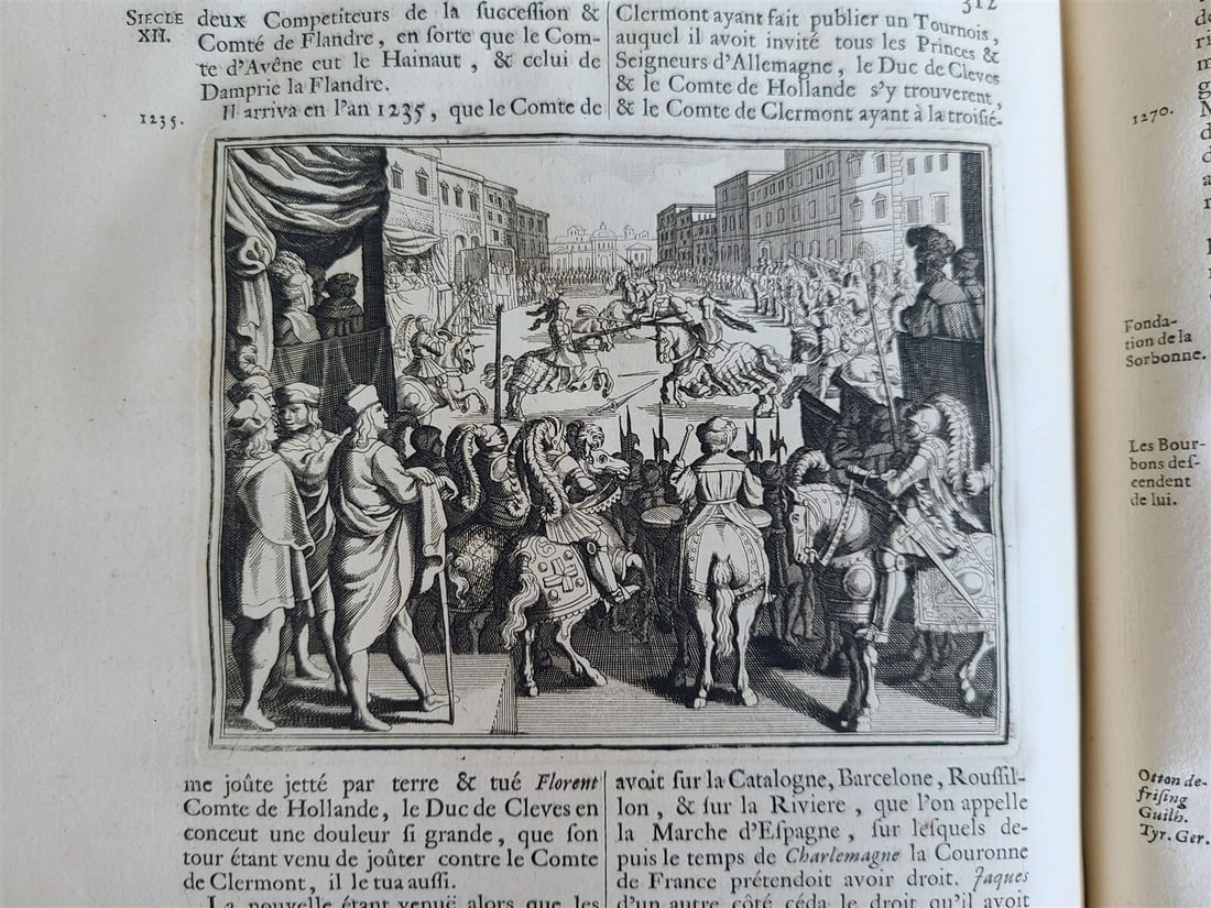 1703 WORLD'S HISTORY KING FRIEDRICH WILHELM I COAT OF ARMS antique ILLUSTRATED - 16