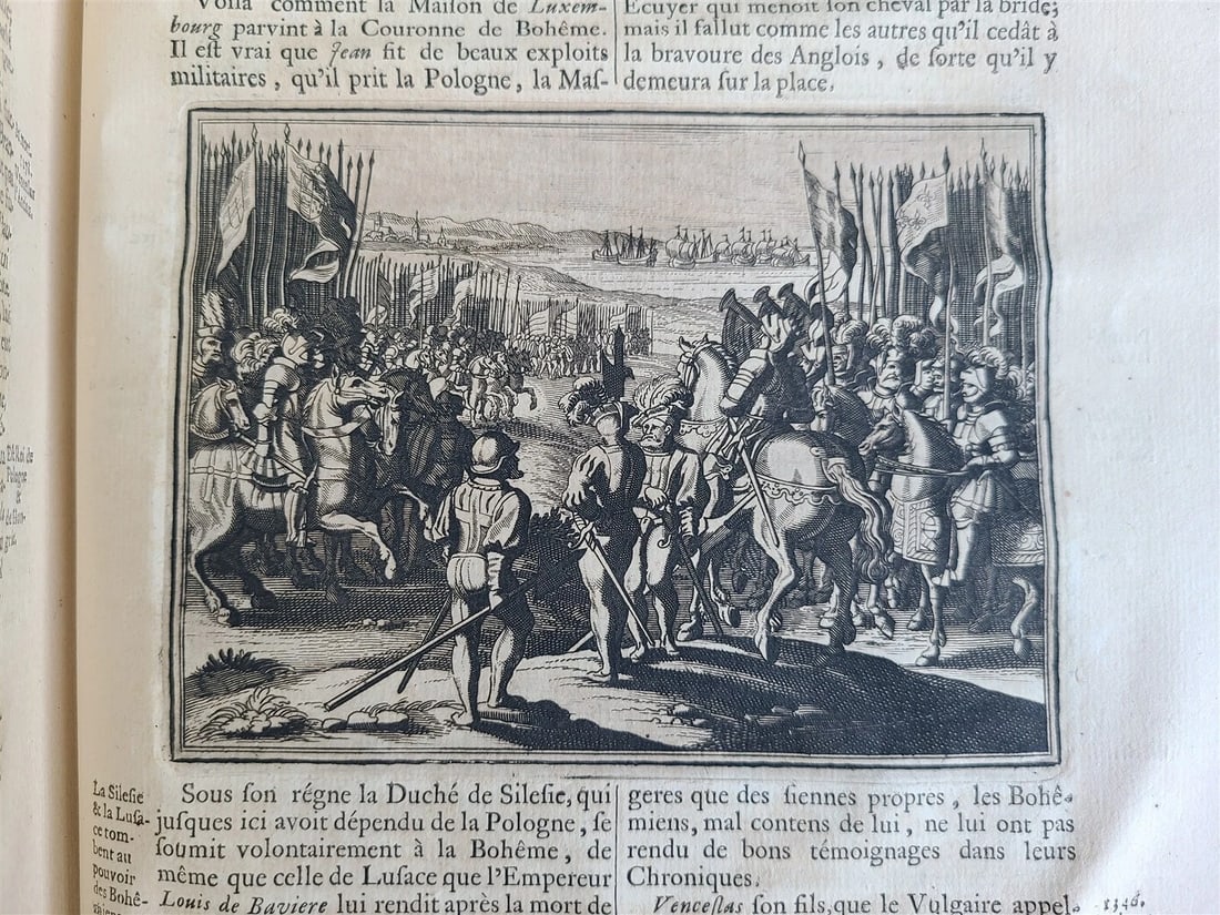 1703 WORLD'S HISTORY KING FRIEDRICH WILHELM I COAT OF ARMS antique ILLUSTRATED - 19