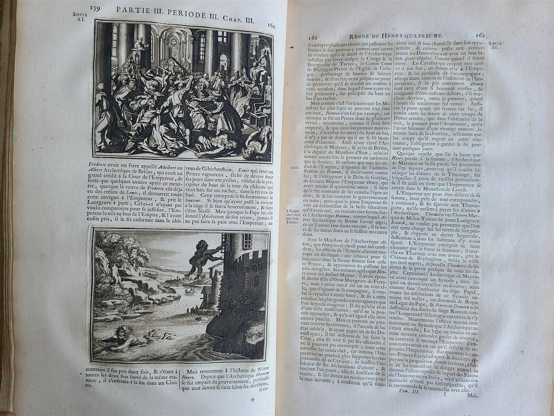 1703 WORLD'S HISTORY KING FRIEDRICH WILHELM I COAT OF ARMS antique ILLUSTRATED - 8