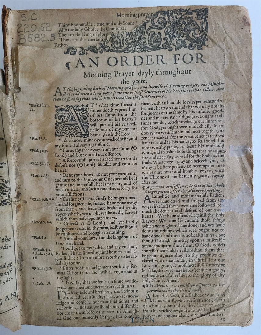 1629/1630 BIBLE in ENGLISH antique printed by Bonham Norton & John Bill - 5
