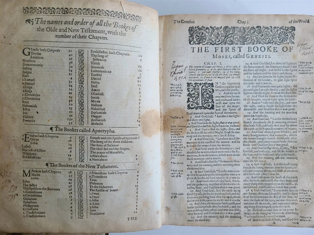 1629/1630 BIBLE in ENGLISH antique printed by Bonham Norton & John Bill - 7