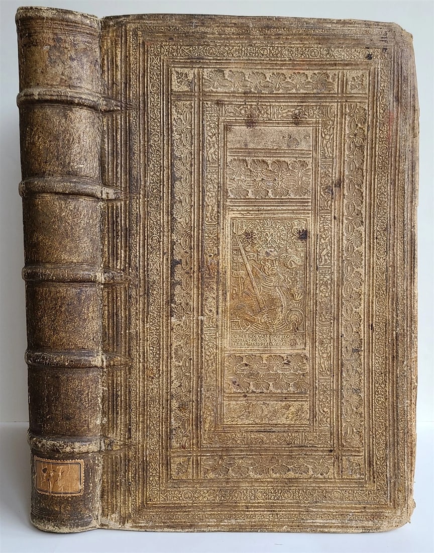 1588 HEBREW LEXICON antique Liber Radicum seu Lexicon Ebraicum 16c PIGSKIN FOLIO (1 of 11)
