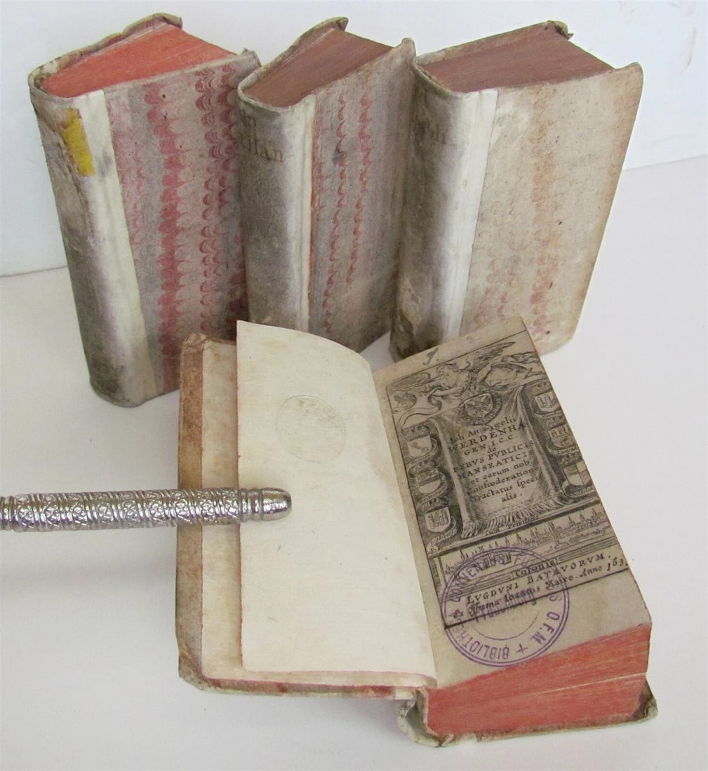 1631 HISTORY of HANSEATIC CITIES 4 VOLUMES by Angelus Marianus antique (1 of 7)