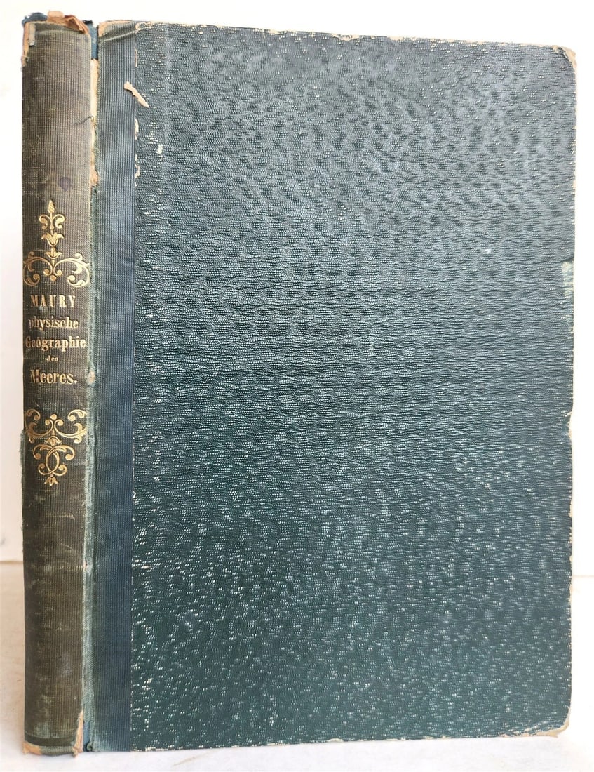 1856 PHYSICAL GEOGRAPHY of the SEA antique ILLUSTRATED w/MAPS in GERMAN - 2