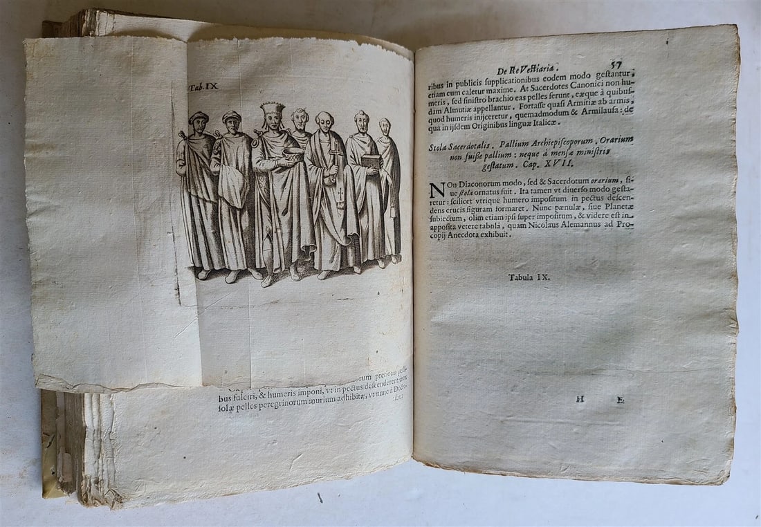 1685 ANCIENT CUSTUMES ILLUSTRATED antique VELLUM BOUND over 50 engravings - 10