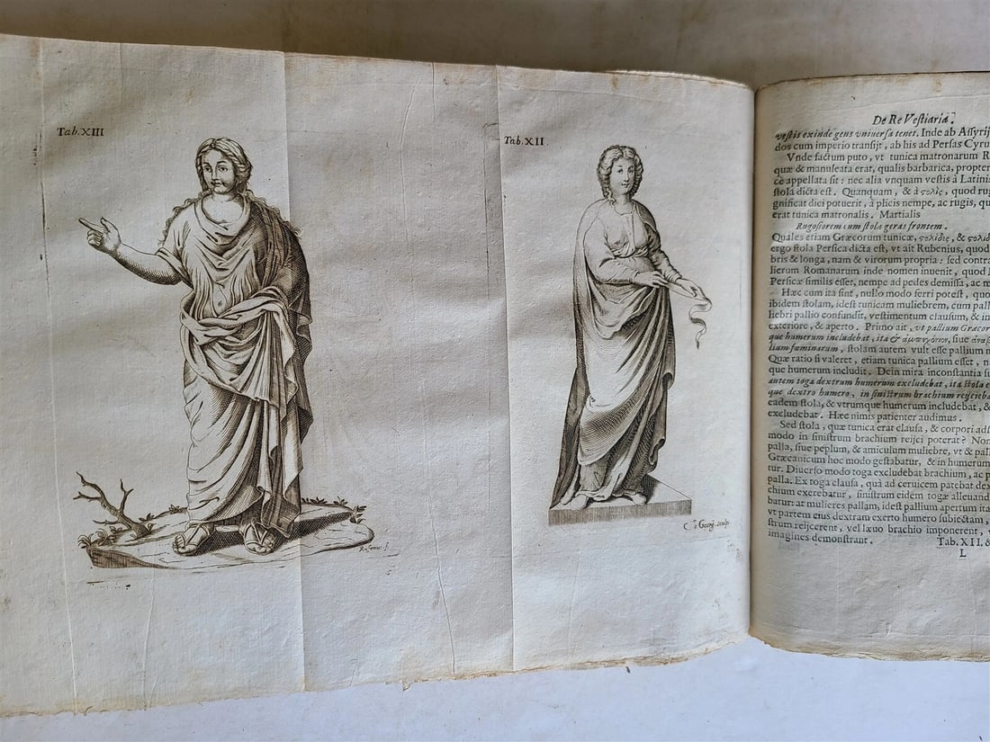 1685 ANCIENT CUSTUMES ILLUSTRATED antique VELLUM BOUND over 50 engravings - 13