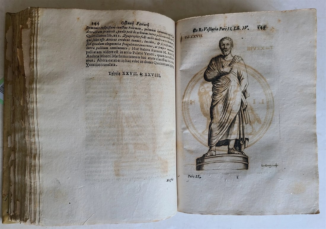 1685 ANCIENT CUSTUMES ILLUSTRATED antique VELLUM BOUND over 50 engravings - 17