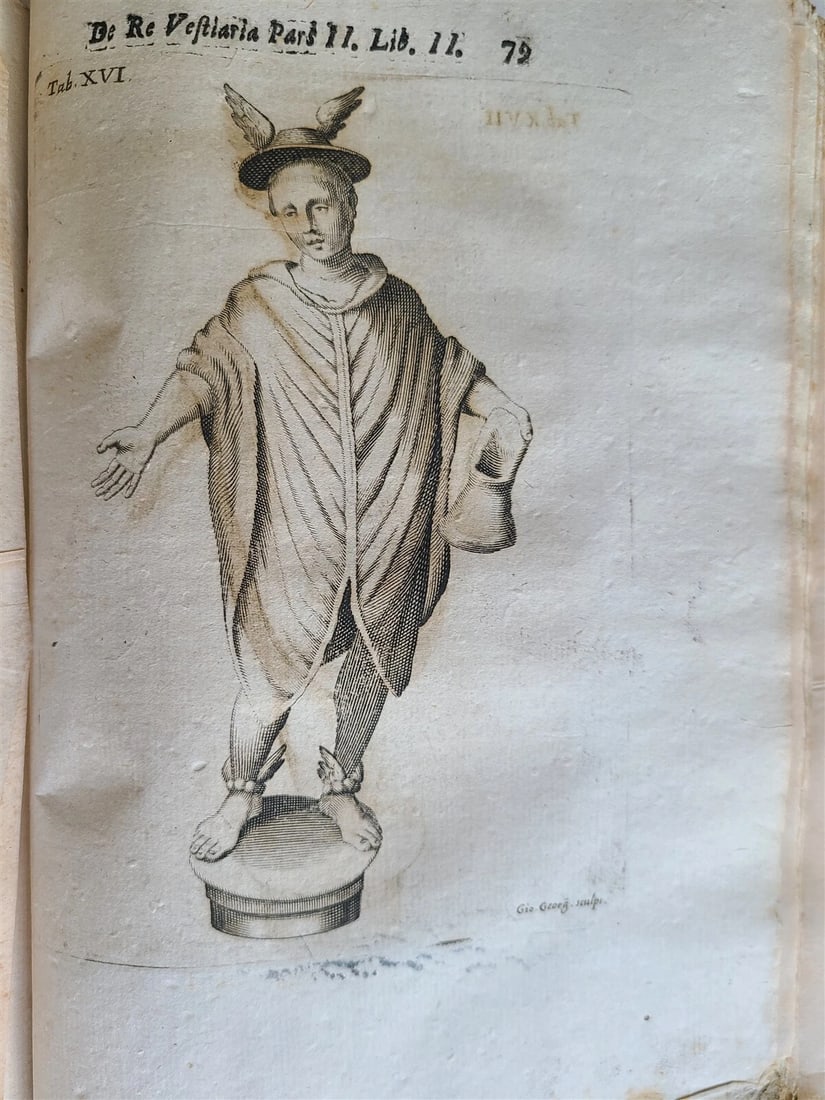 1685 ANCIENT CUSTUMES ILLUSTRATED antique VELLUM BOUND over 50 engravings - 20
