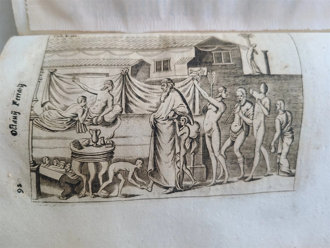 1685 ANCIENT CUSTUMES ILLUSTRATED antique VELLUM BOUND over 50 engravings - 6