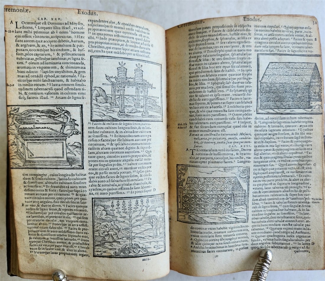 1563 BIBLE in LATIN antique ILLUSTRATED 16th century BIBLIA - 10