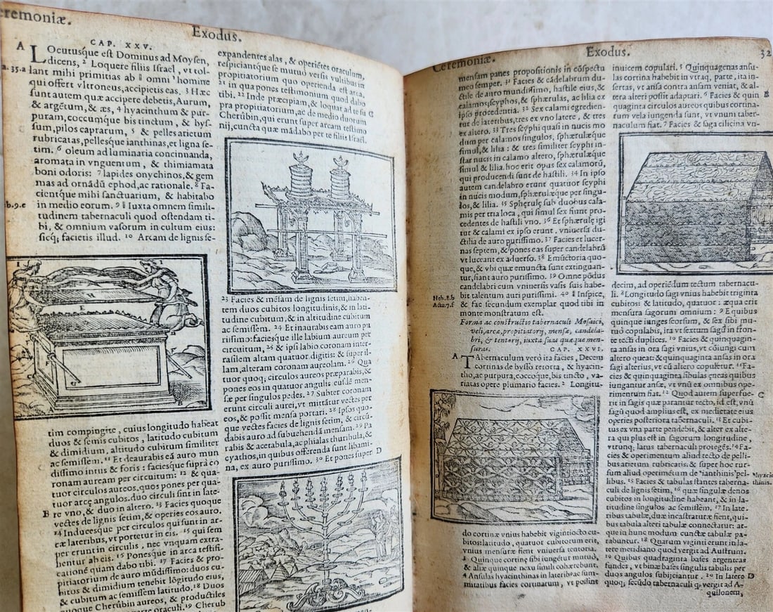 1563 BIBLE in LATIN antique ILLUSTRATED 16th century BIBLIA - 11