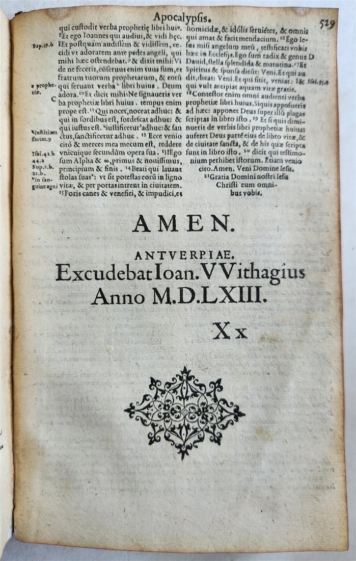 1563 BIBLE in LATIN antique ILLUSTRATED 16th century BIBLIA - 6