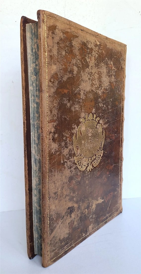 1654 GERMAN HISTORY & GEOGRAPHY of SWABIA antique Adam Gottlob von Moltke crest - 5