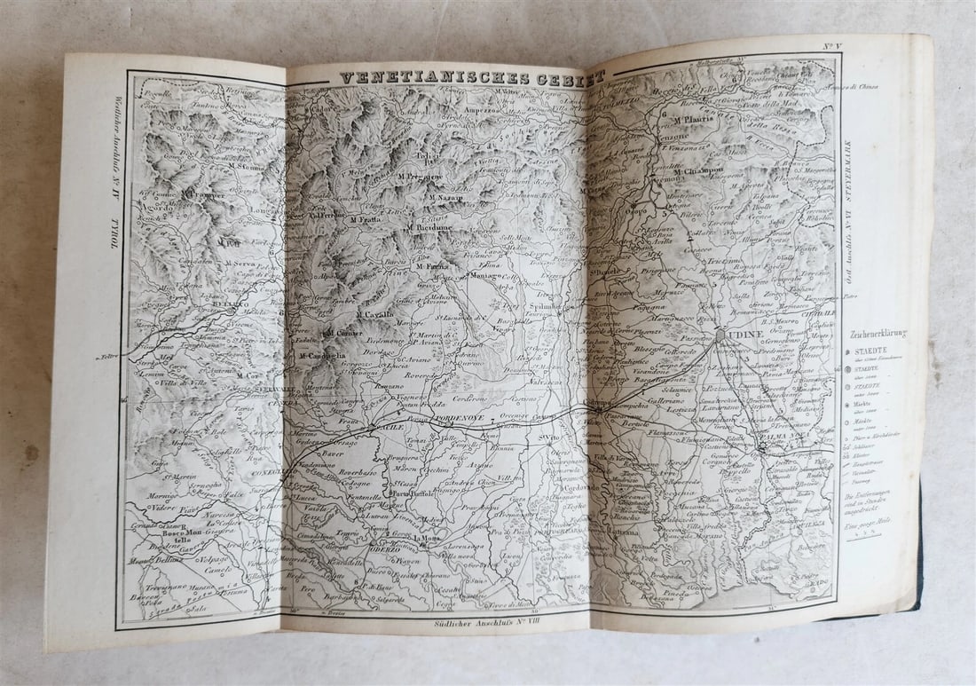 1857 ITALIAN TRAVELLER'S BOOK by Dr.FORSTER in GERMAN antique ILLUSTRATED w/MAPS - 4