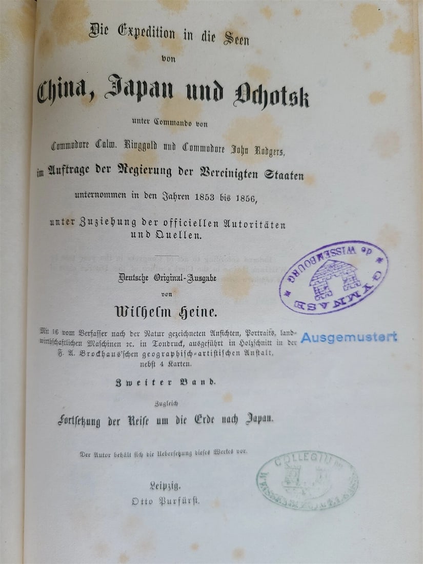 1858-59 EXPEDITION to LAKES of CHINA JAPAN & OKHOTSK 3 VOLS antique ILLUSTRATED - 4