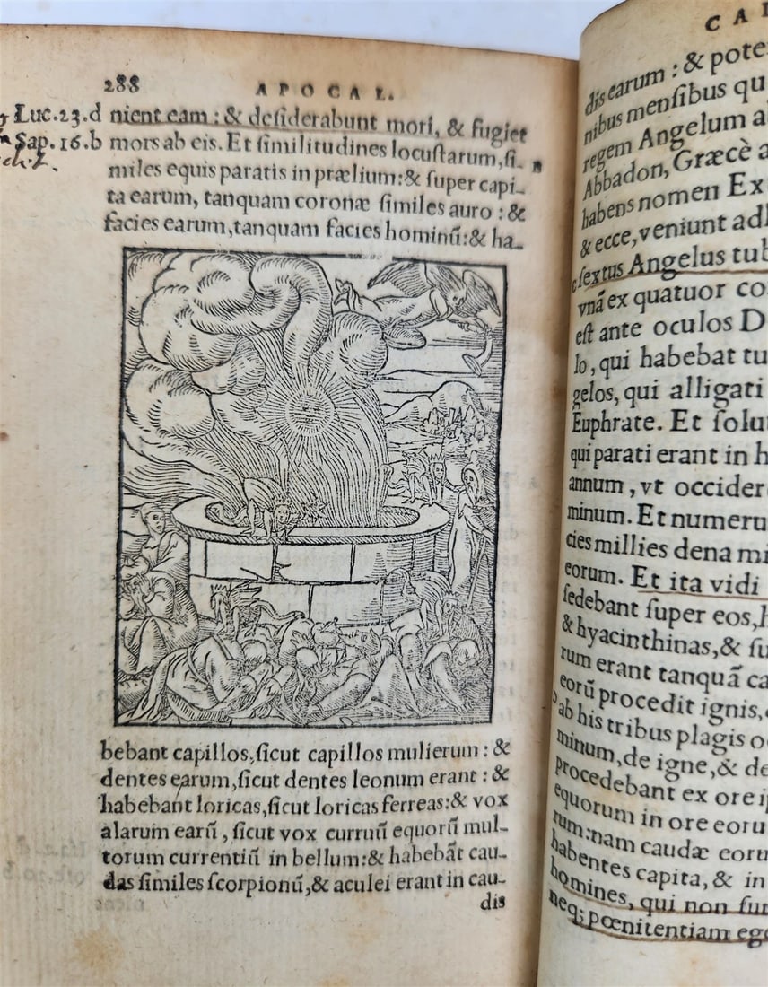 1548 BIBLE in LATIN FULLY ILLUSTRATED antique RARE pocket size NEW TESTAMENT - 11
