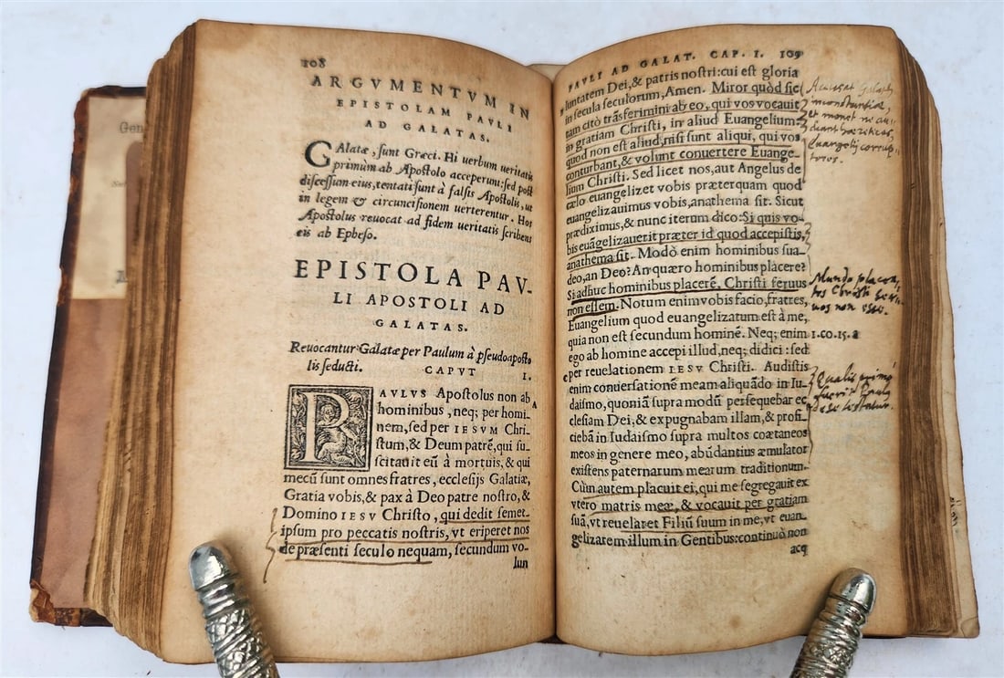 1548 BIBLE in LATIN FULLY ILLUSTRATED antique RARE pocket size NEW TESTAMENT - 13
