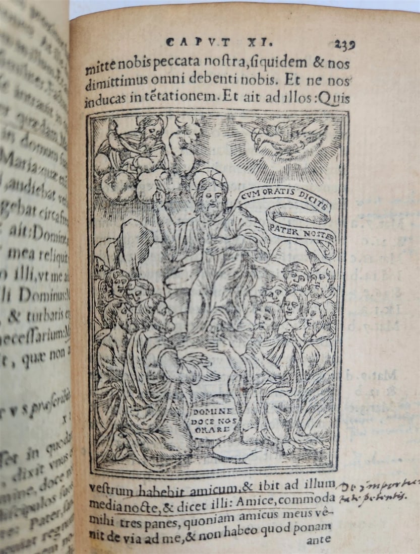 1548 BIBLE in LATIN FULLY ILLUSTRATED antique RARE pocket size NEW TESTAMENT - 16