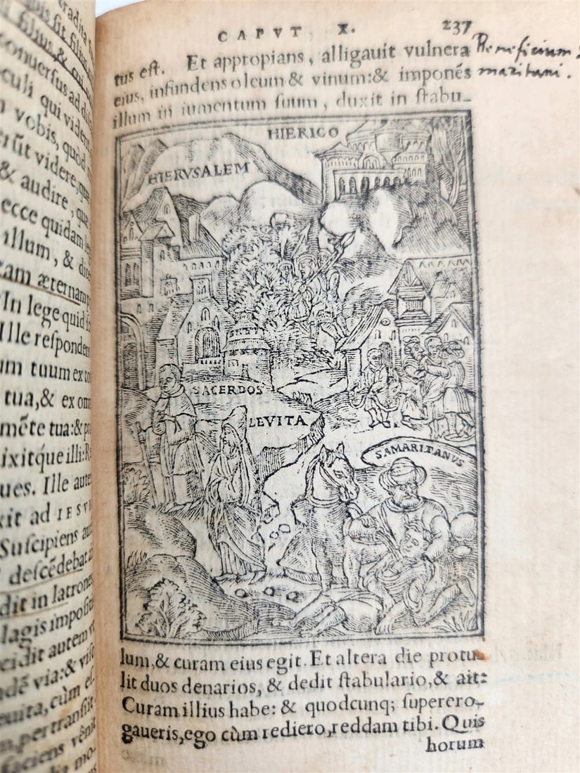 1548 BIBLE in LATIN FULLY ILLUSTRATED antique RARE pocket size NEW TESTAMENT - 17