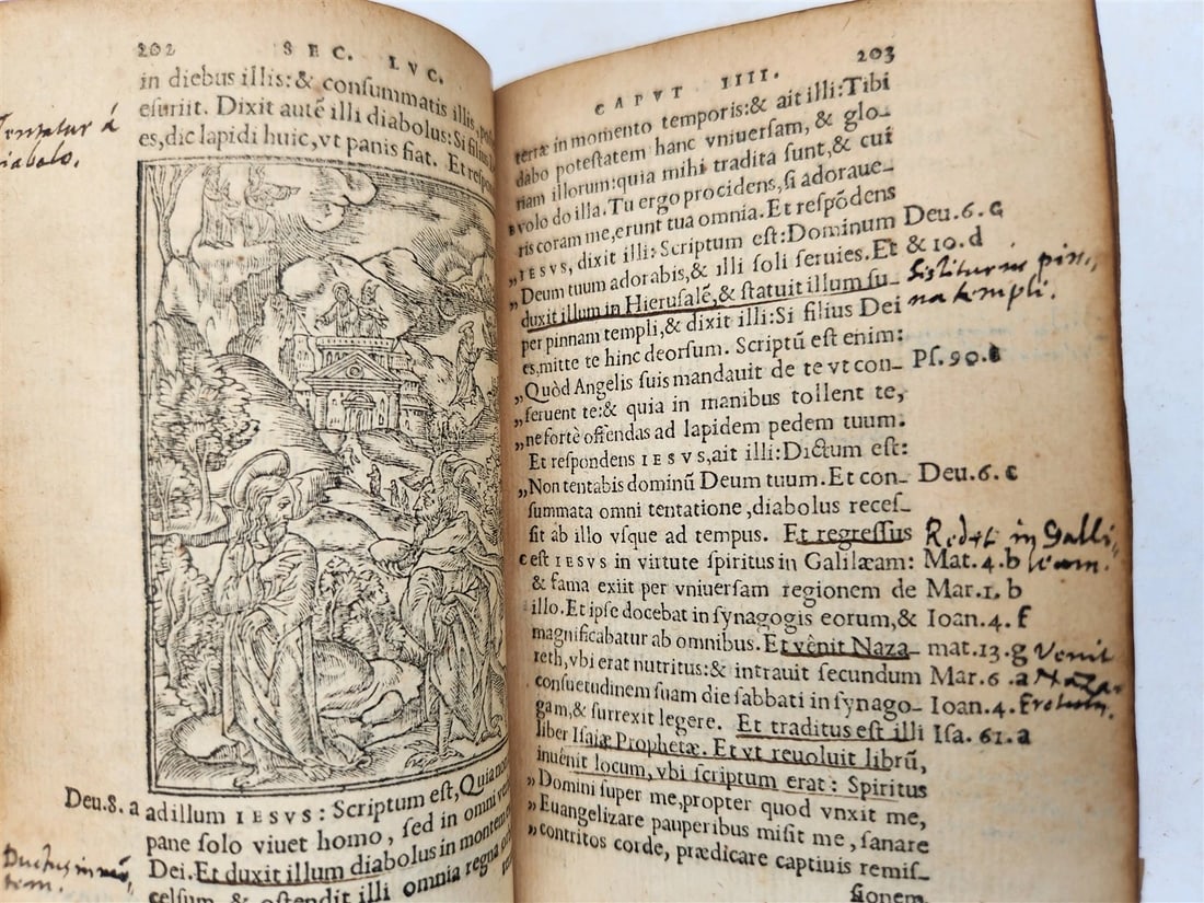 1548 BIBLE in LATIN FULLY ILLUSTRATED antique RARE pocket size NEW TESTAMENT - 19
