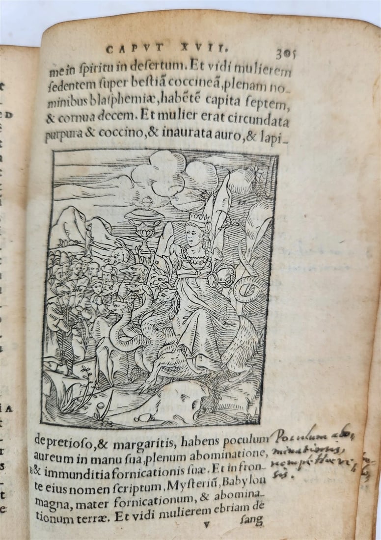 1548 BIBLE in LATIN FULLY ILLUSTRATED antique RARE pocket size NEW TESTAMENT - 8