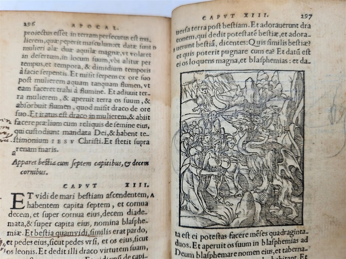 1548 BIBLE in LATIN FULLY ILLUSTRATED antique RARE pocket size NEW TESTAMENT - 9