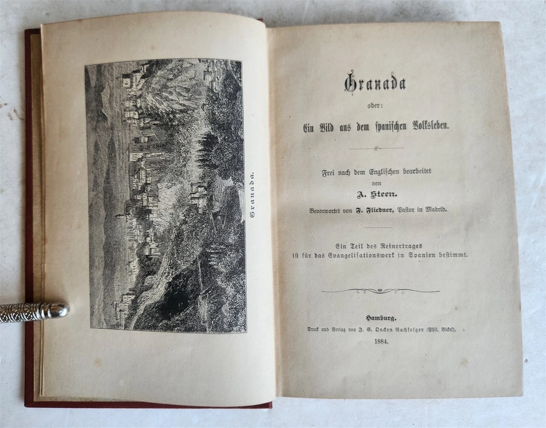 1884 GRANADA by A. STEEN antique - 2