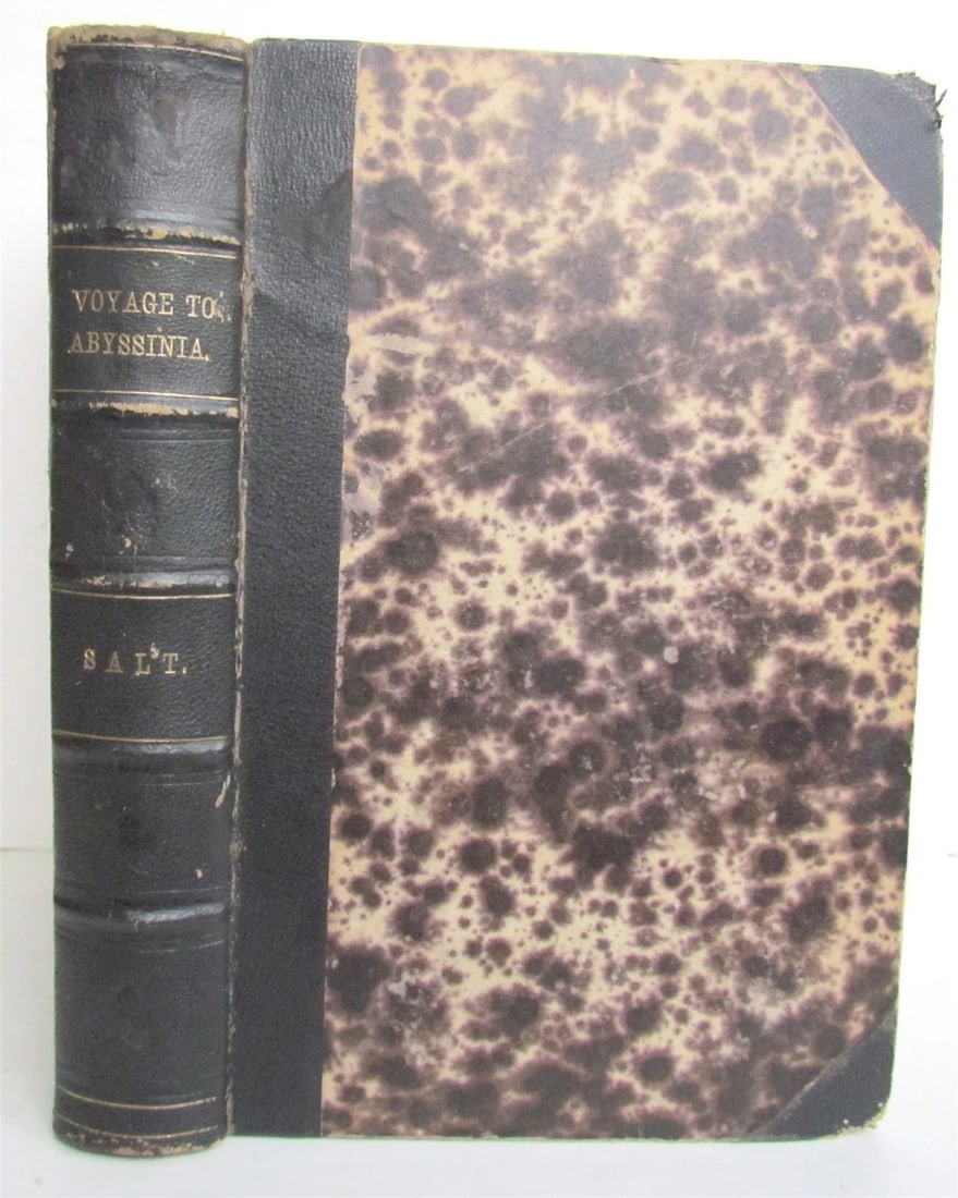 1816 VOYAGE TO ABYSSINIA by HENRY SALT w/ MAP antique 1st AMERICAN EDITION rare - 2