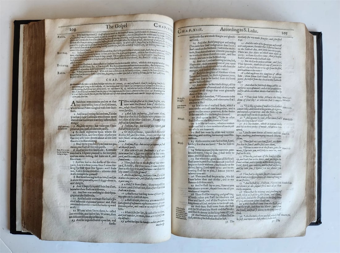 1601 BIBLE in ENGLISH antique FOLIO NEW TESTAMENT printed by Robert Barker - 10