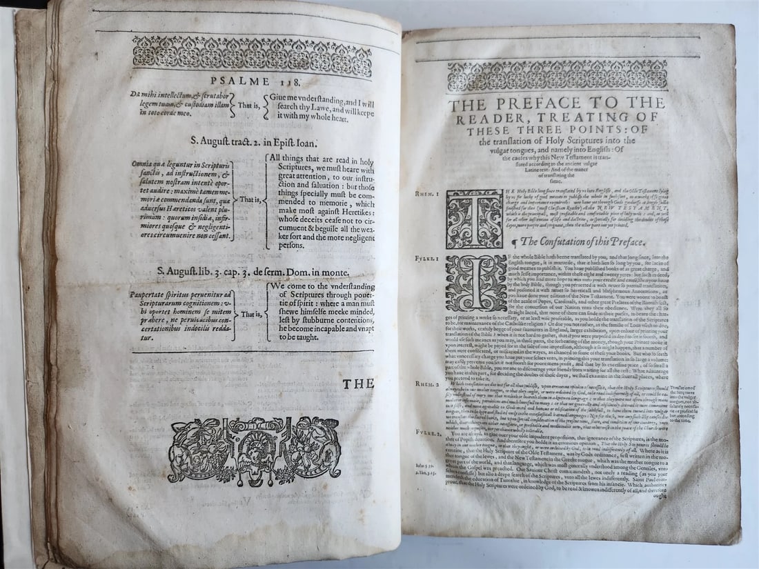1601 BIBLE in ENGLISH antique FOLIO NEW TESTAMENT printed by Robert Barker - 6