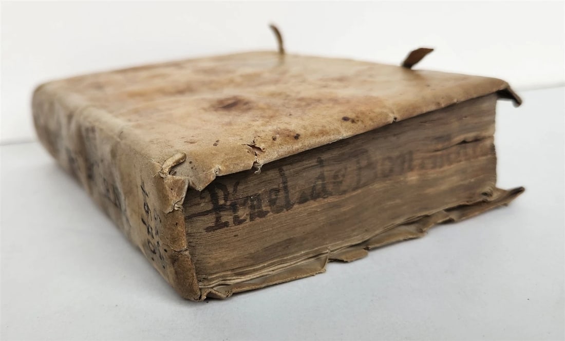 1570 LAW BOOK by ARII PINELI LUSITANI antique VELLUM BINDING w/ MANUSCRIPT TITLE - 4