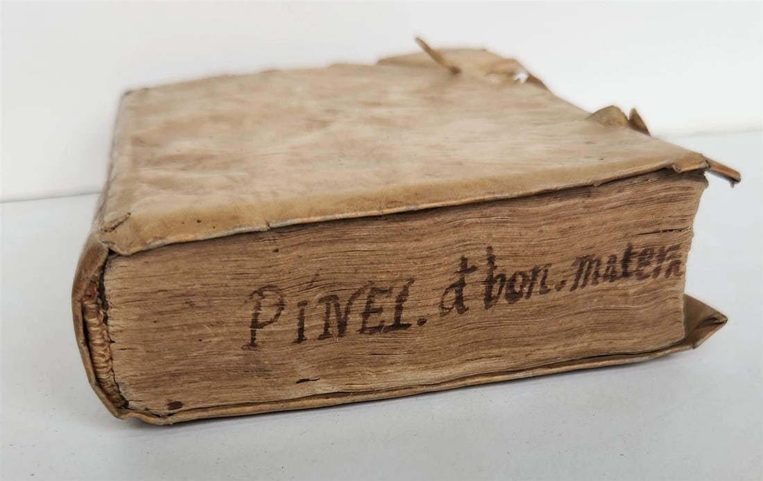 1570 LAW BOOK by ARII PINELI LUSITANI antique VELLUM BINDING w/ MANUSCRIPT TITLE - 5