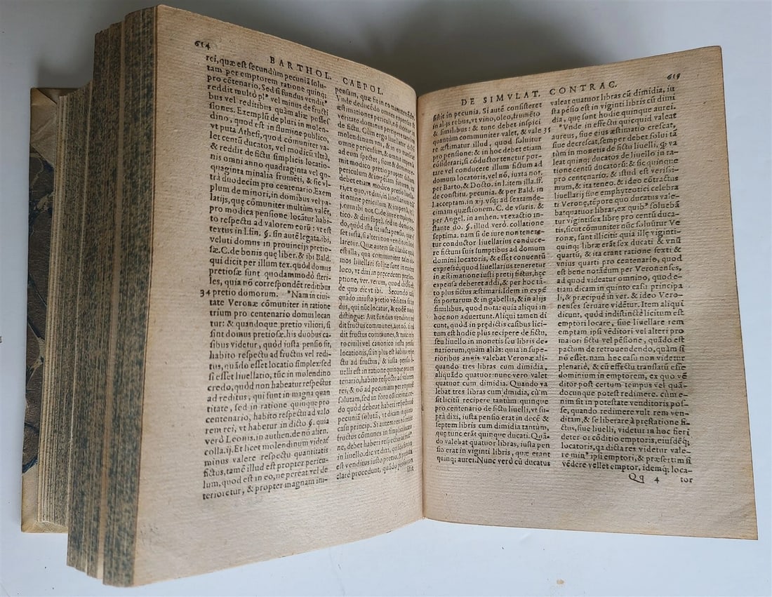 1552 LAW BOOK antique Varii Tractatus D. Bartholemaei Caepollae Veronensis 16 c. - 4