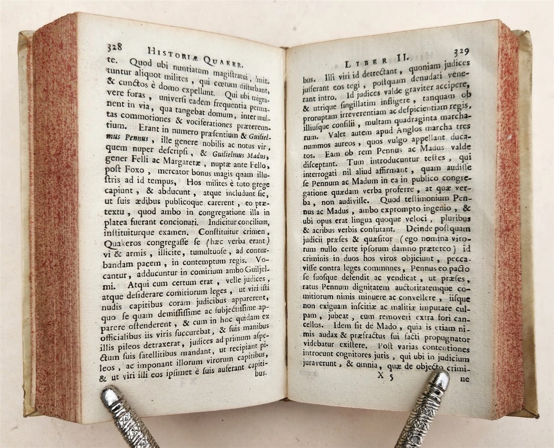 1695 HISTORIA QUAKERIANA antique VELLUM BOUND Quakers - 5