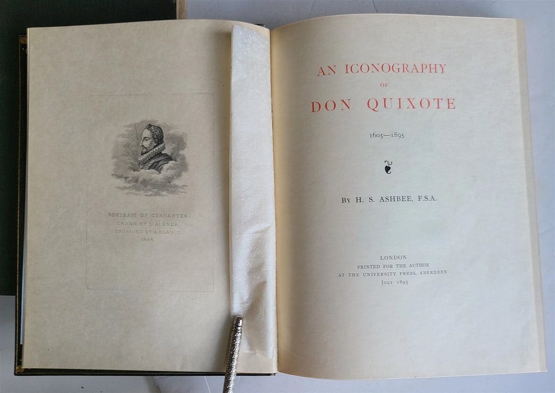 1895 AN ICONOGRAPHY of DON QUIXOTE by H.S. Ashbee antique ILLUSTRATED in ENGLISH - 3