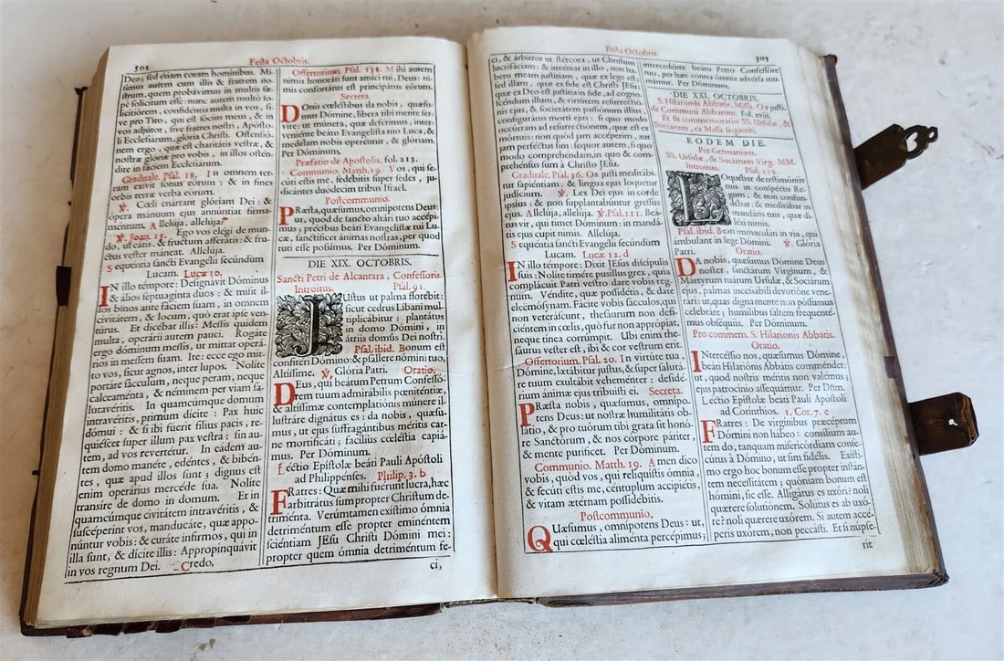 1743 MISSALE ROMANUM antique NICELY DECORATED FOLIO illustrated - 16