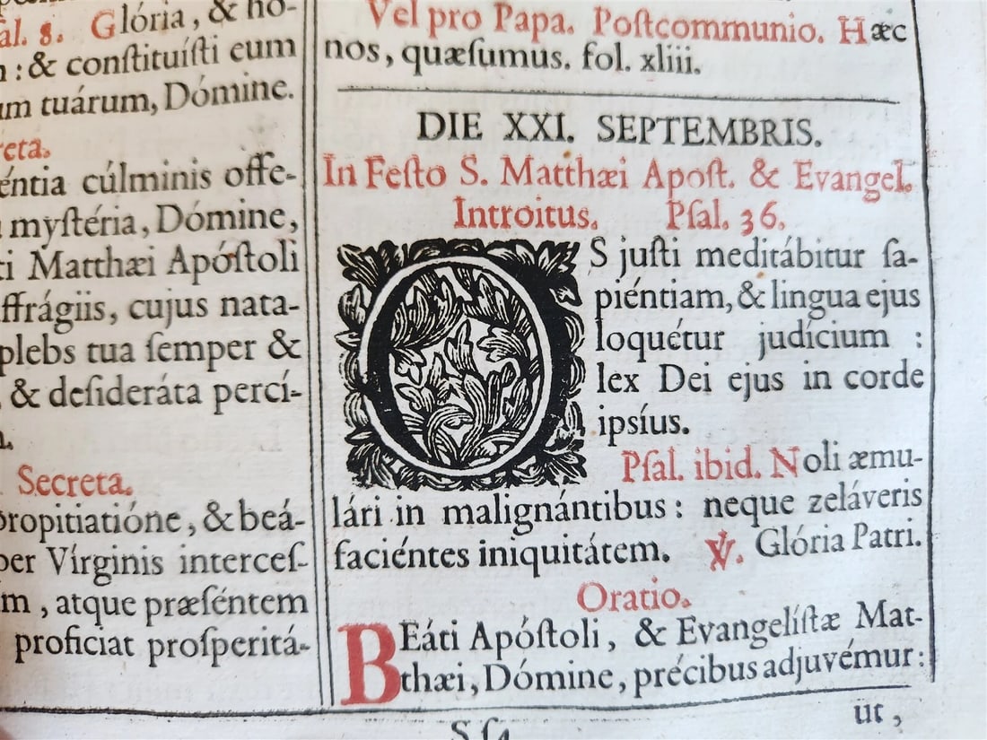 1743 MISSALE ROMANUM antique NICELY DECORATED FOLIO illustrated - 17