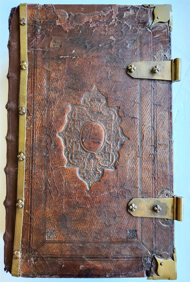 1702 BIBLE in DUTCH MASSIVE FOLIO antique ILLUSTRATED w/6 MAPS incl. WORLD'S MAP - 3