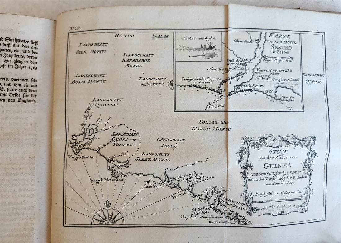 1748 HISTORY of TRAVELS Guinea Benin & Sierra Leone antique ILLUSTRATED - 19