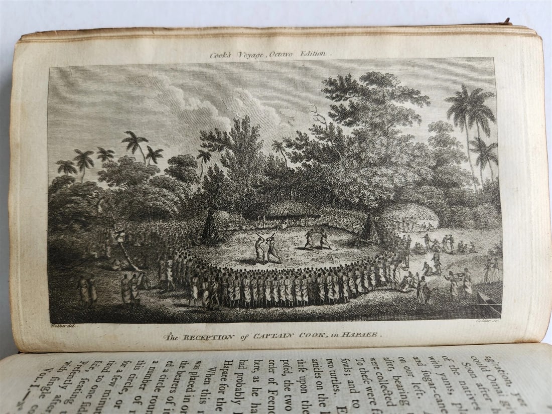 1784 TRAVELS of CAPTAIN JAMES COOK 4 VOLUMES ILLUSTRATED SET antique in ENGLISH - 14