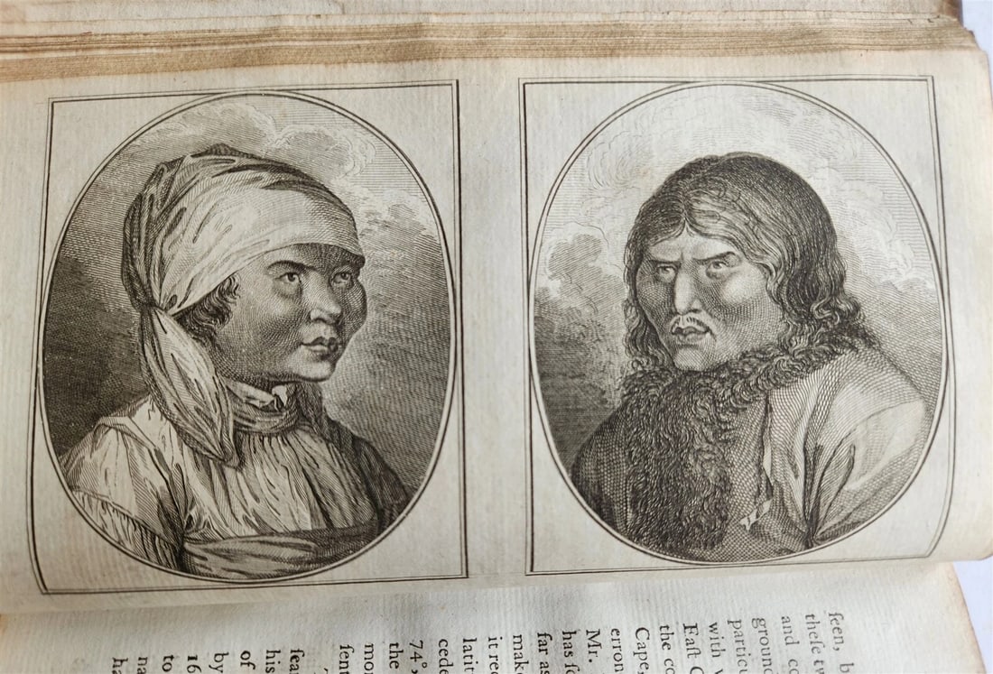 1784 TRAVELS of CAPTAIN JAMES COOK 4 VOLUMES ILLUSTRATED SET antique in ENGLISH - 16