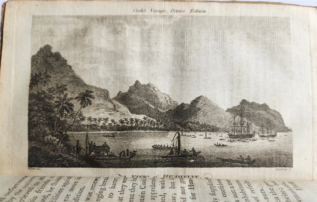 1784 TRAVELS of CAPTAIN JAMES COOK 4 VOLUMES ILLUSTRATED SET antique in ENGLISH - 17