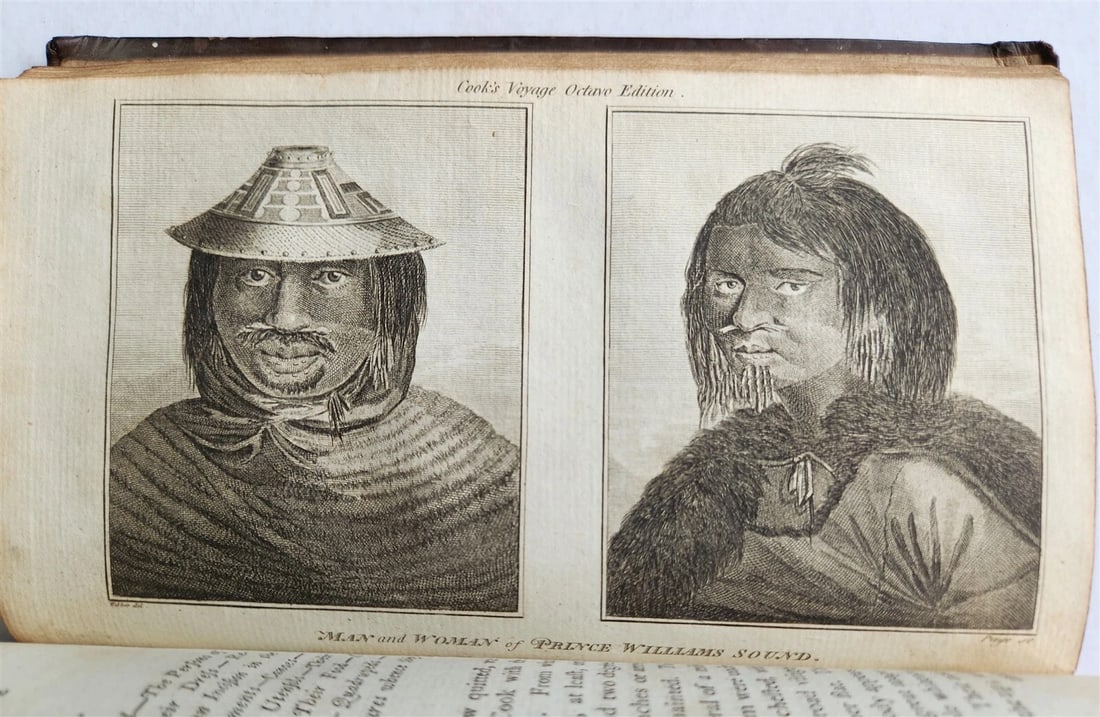 1784 TRAVELS of CAPTAIN JAMES COOK 4 VOLUMES ILLUSTRATED SET antique in ENGLISH - 18