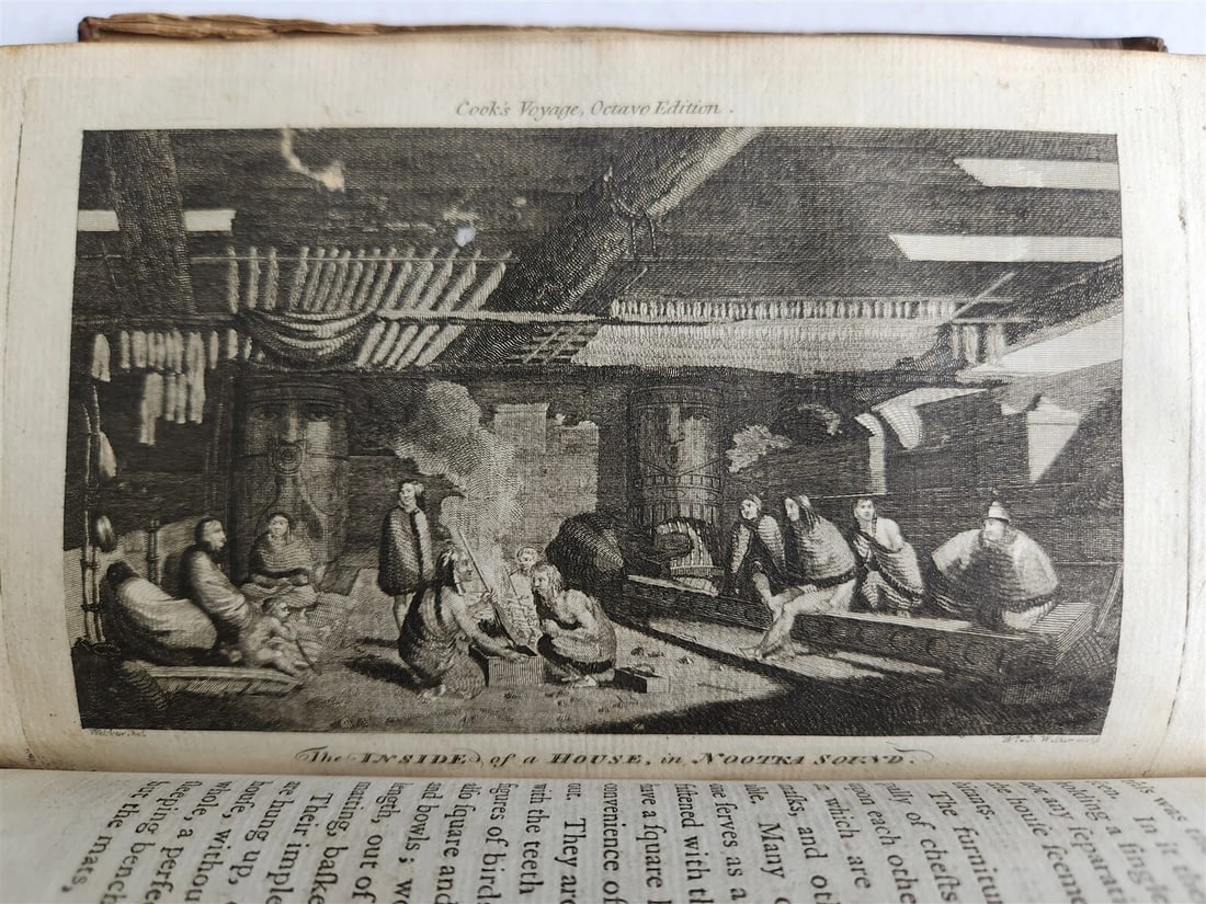 1784 TRAVELS of CAPTAIN JAMES COOK 4 VOLUMES ILLUSTRATED SET antique in ENGLISH - 19