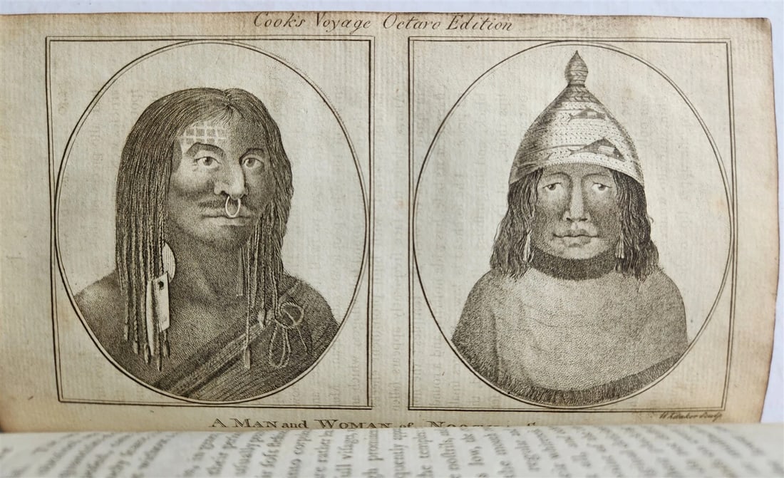 1784 TRAVELS of CAPTAIN JAMES COOK 4 VOLUMES ILLUSTRATED SET antique in ENGLISH - 20